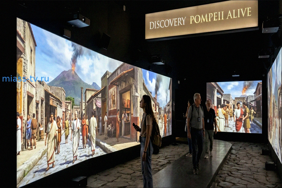 Иммерсивный опыт "Discovery Pompeii Alive" переносит посетителей прямо в 79 год нашей эры